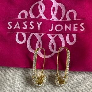 Sassy Jones VP Safety Pin Luxe Studs